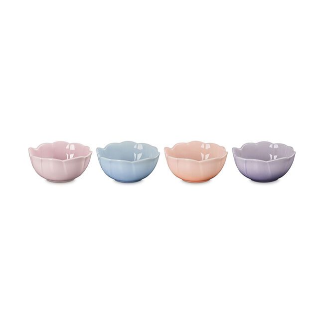 LE CREUSET Petal Mini Bowls (Set of 4, Multilcolored)