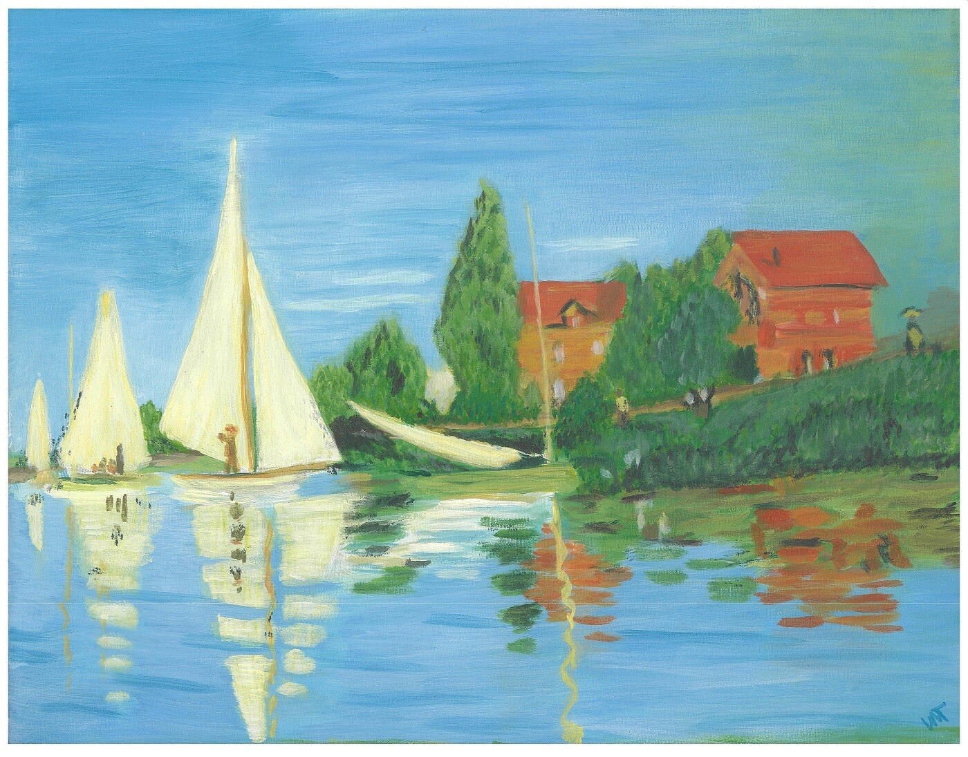 Monet - Regatta at Argenteuil, 1872 Monet - Regatta at Argenteuil, 1872
