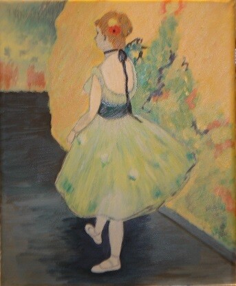 “Dancer in Green” – Edgar Degas, 1878 (Artist&#39;s Interpretation)