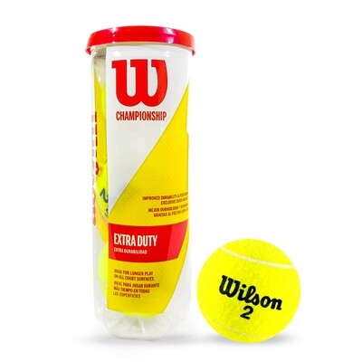 Pelota De Tenis #2 Wilson Championship Extra Duty X 3 Unidades