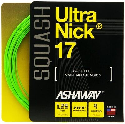 Cuerdas de squash Ashaway Ultra Nick 18