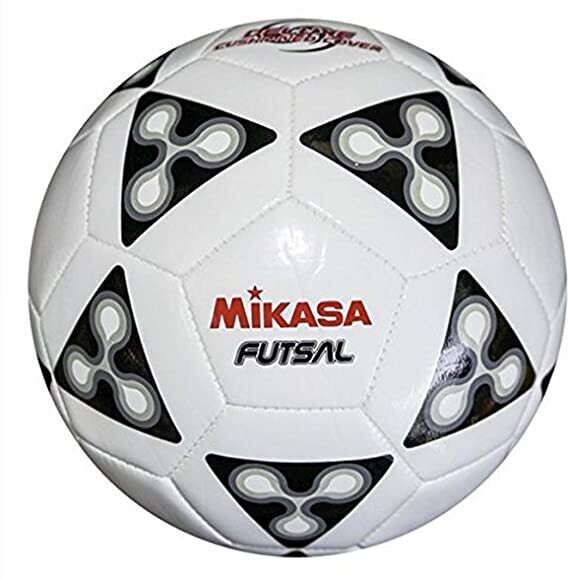 Mikasa FSC62 America - Balón de fútbol sala, color negro y blanco, talla 4