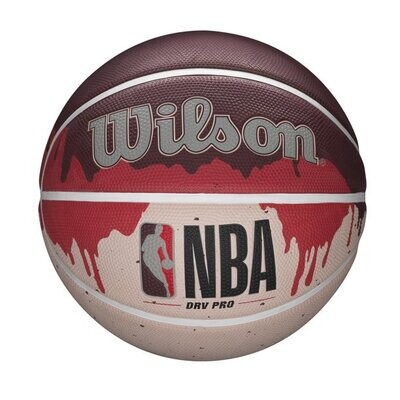 Wilson NBA DRV Pro Balón de baloncesto para exteriores, rojo