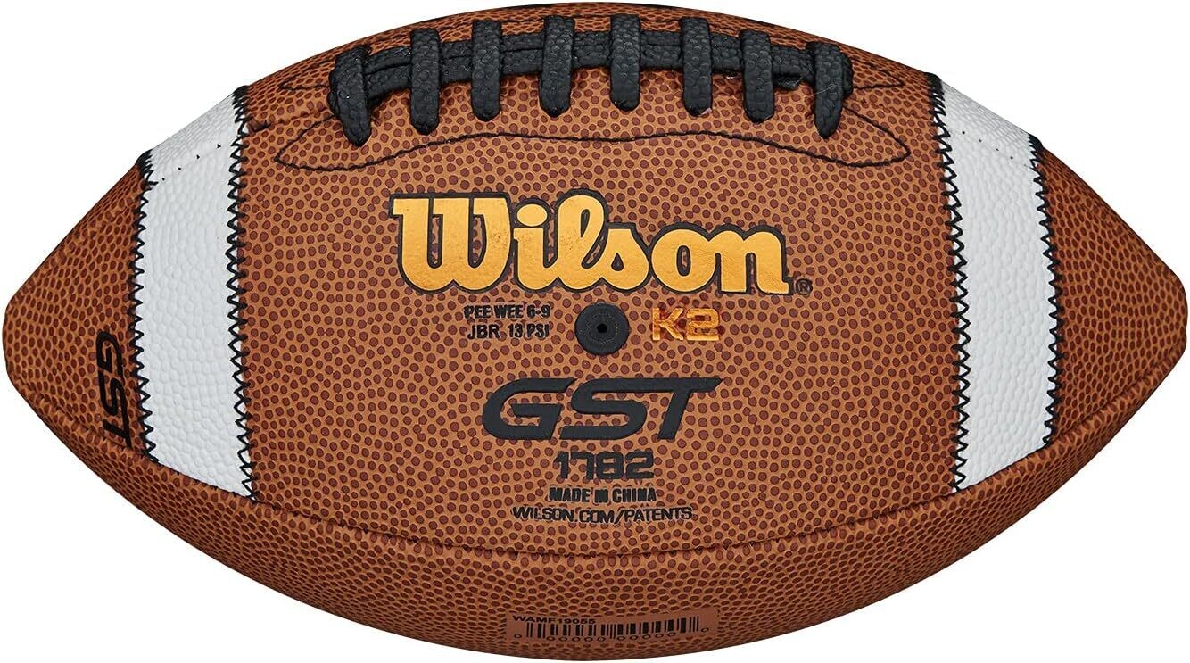 Balón de fútbol americano Wilson GST de material sintético compuesto, Neutral