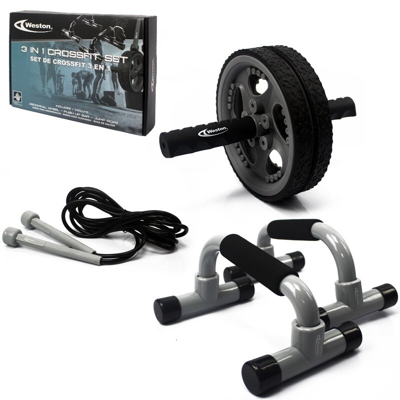 SET DE CROSSFIT 3 EN 1 GREY/BLACK