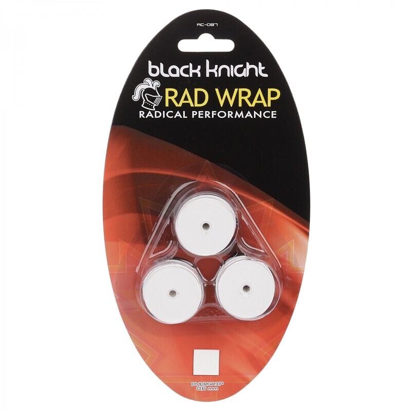 Black Knight Rad Wrap Overgrip 3-pack White