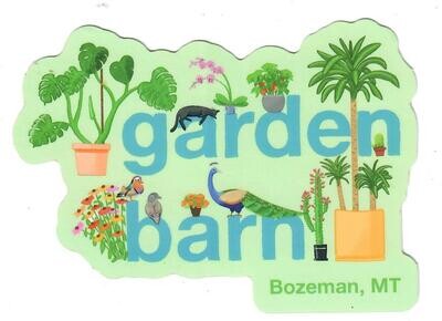 Garden Barn Sticker - Green