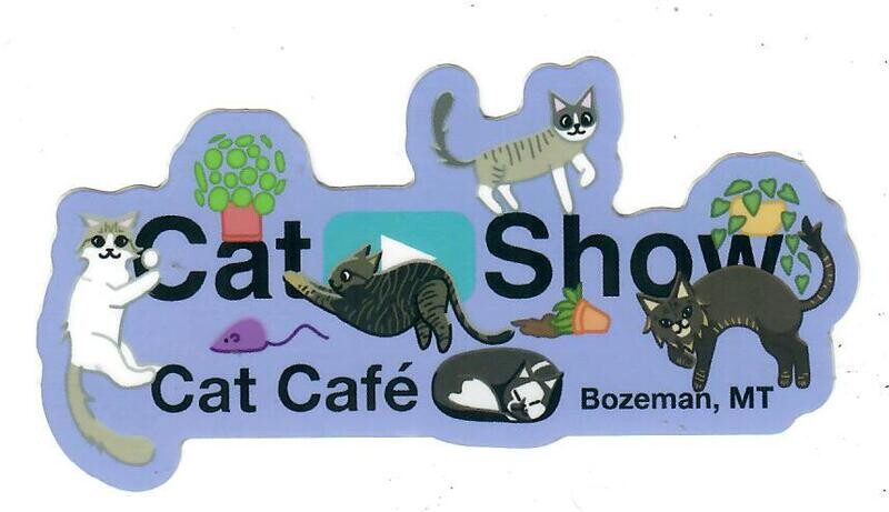 Cat Show Sticker - Purple
