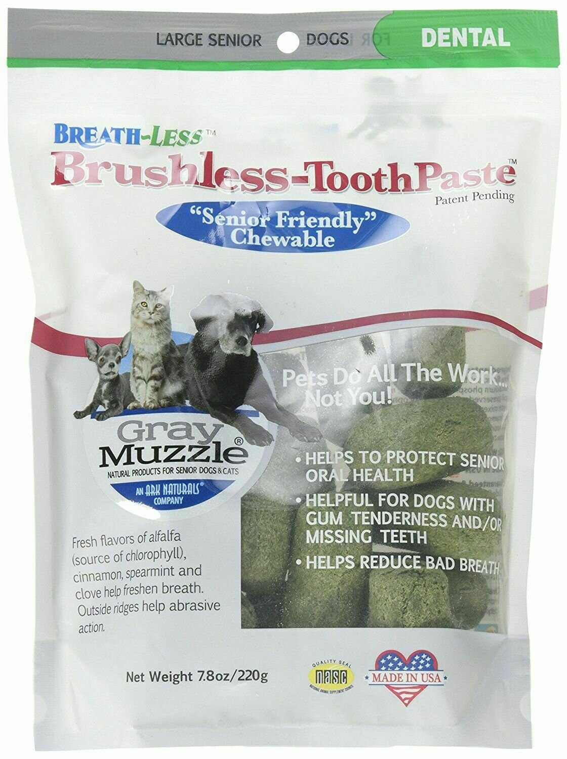 gray muzzle brushless toothpaste