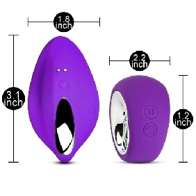 Pleasure Isle Pretty Purple Panty Vibe w/ Remote