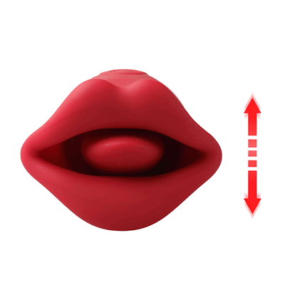 Pleasure Isle Big Mouth Stimulator with Licking Tongue and Thrusting Vibrator