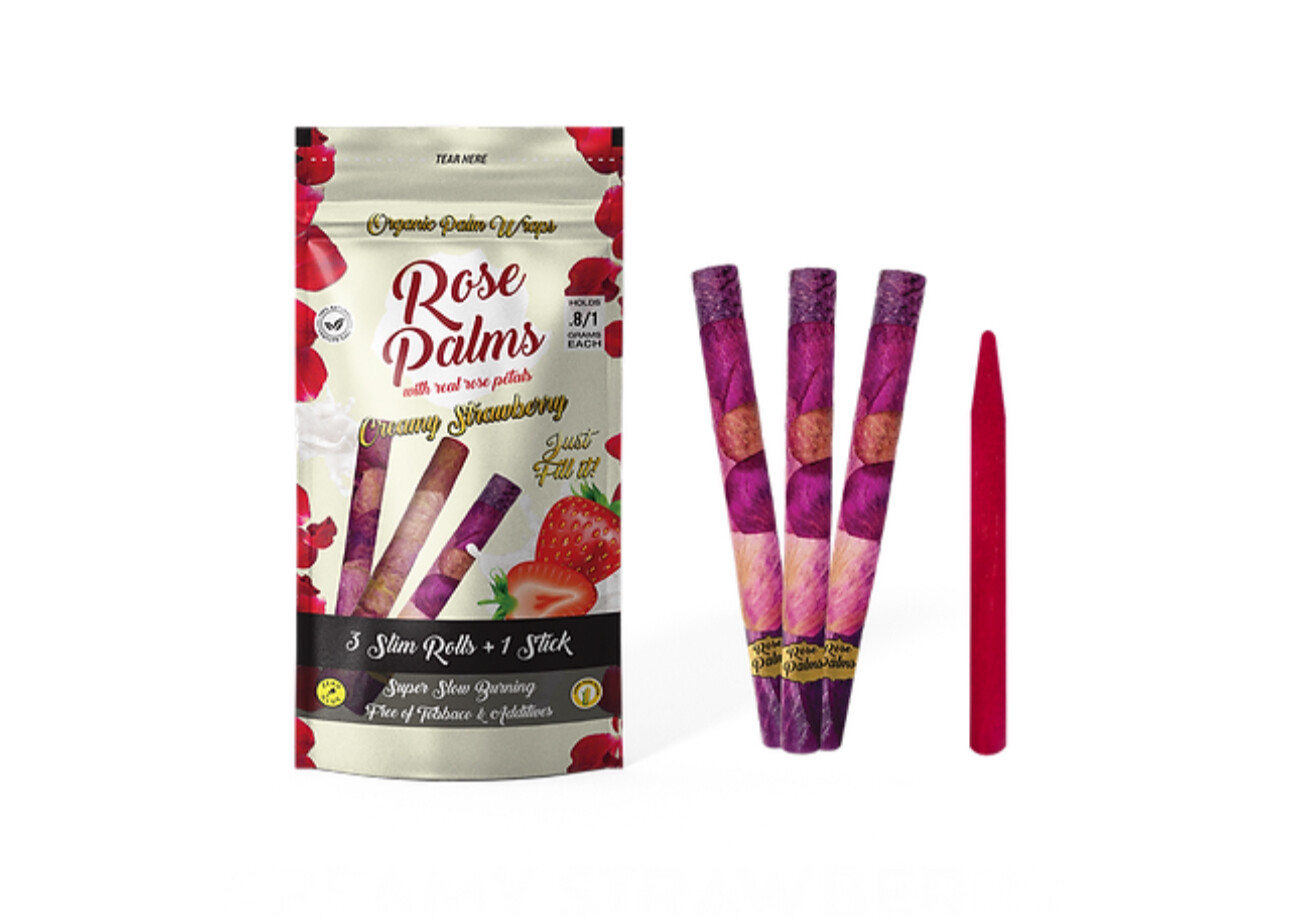Creamy Strawberry Slim Rose Cones (3 pack)