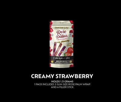 Creamy Strawberry Slim Rose Cones (3 pack)