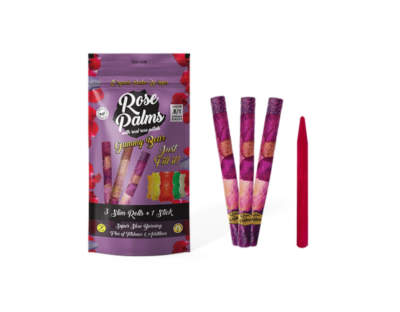 Gummy Bear Rose Cones (Slim) 3 pack
