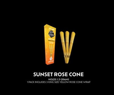 Sunset Rose Cone (3 pack)