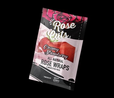 Pink Creamy Strawberry Rose Wraps (3 pack)