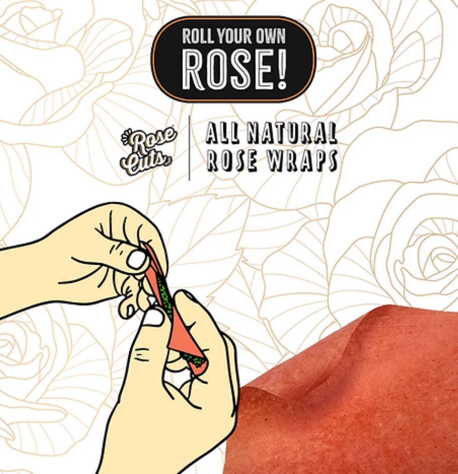 Pink Creamy Strawberry Rose Wraps (3 pack)