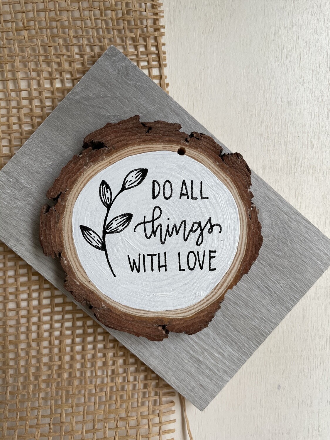 Wood Slice Ornament