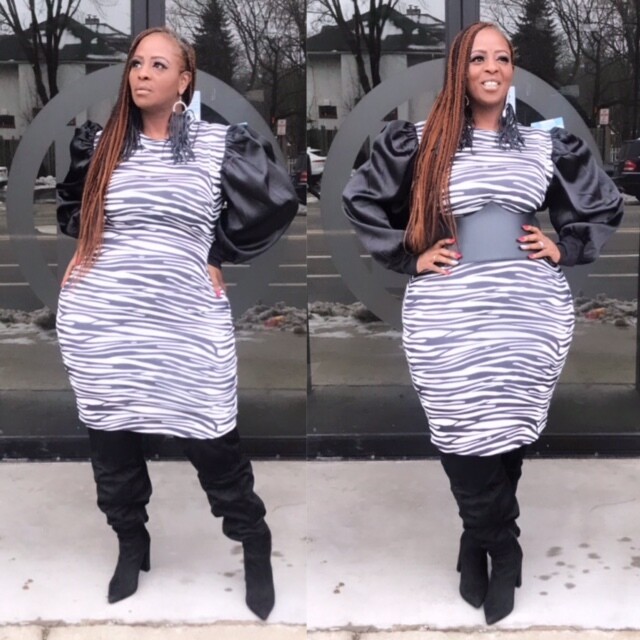Zebra Print Dress
