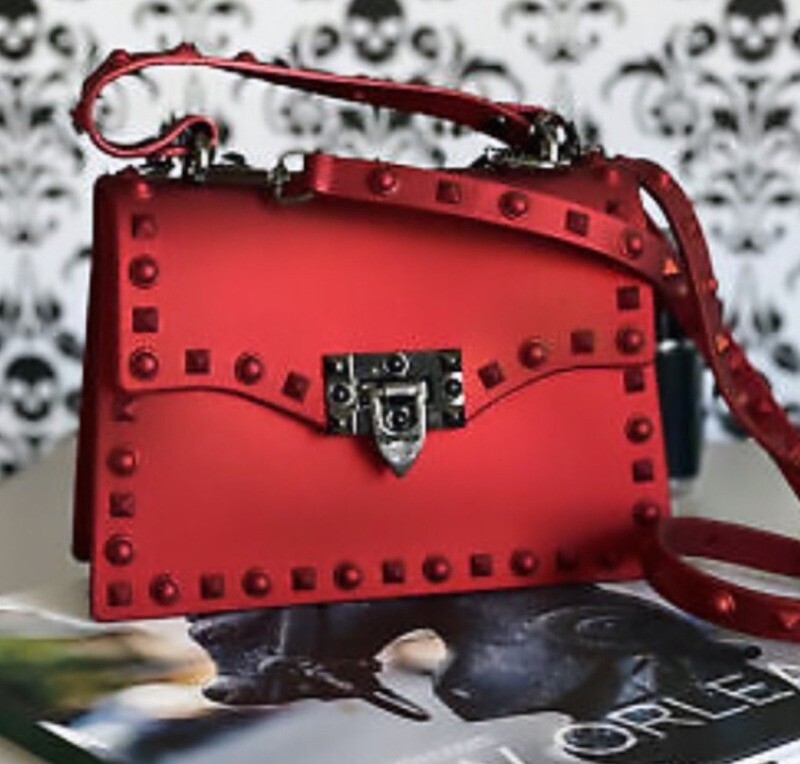 Studded Jelly Bag (Red)