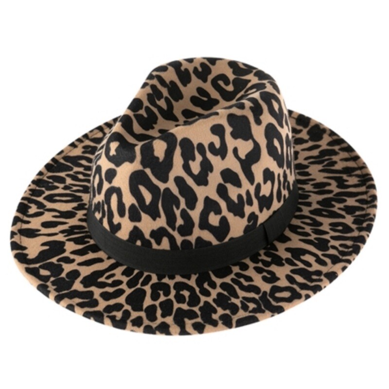 Leopard Print Fedora