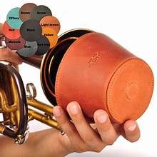 Плънджър сордина за тромпет от естествена кожа от KGU Music