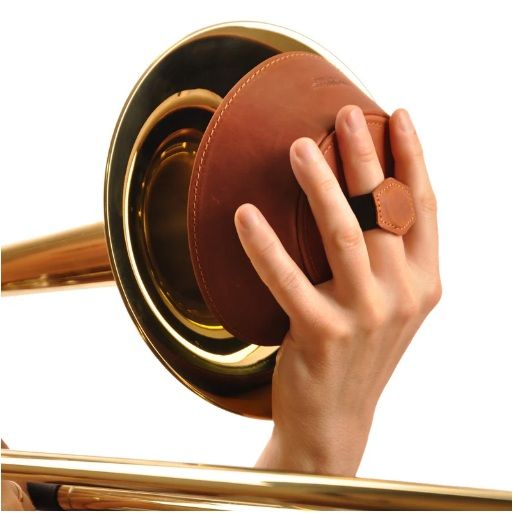 Плънджър сордина за тромбон от естествена кожа от KGU Music