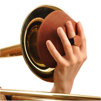 Плънджър сордина за тромбон от естествена кожа от KGU Music
