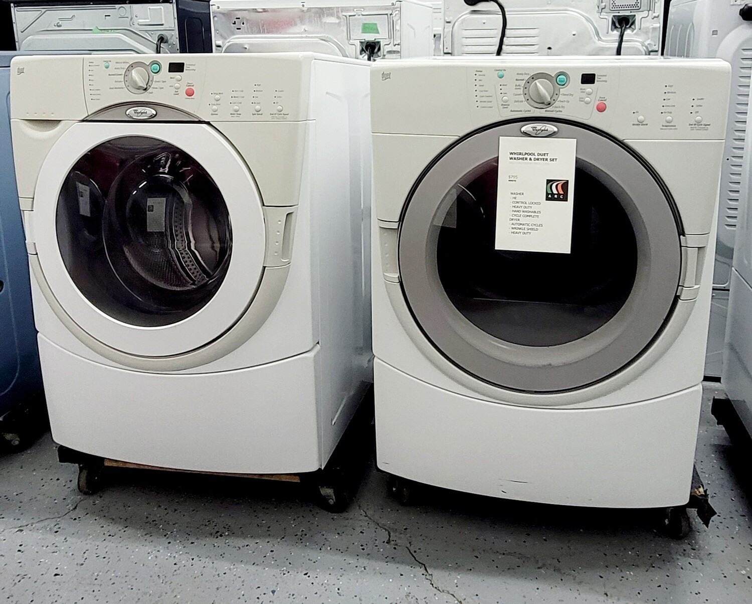 Whirlpool Duet Washer & Dryer Set CSR3706590 MR4611054