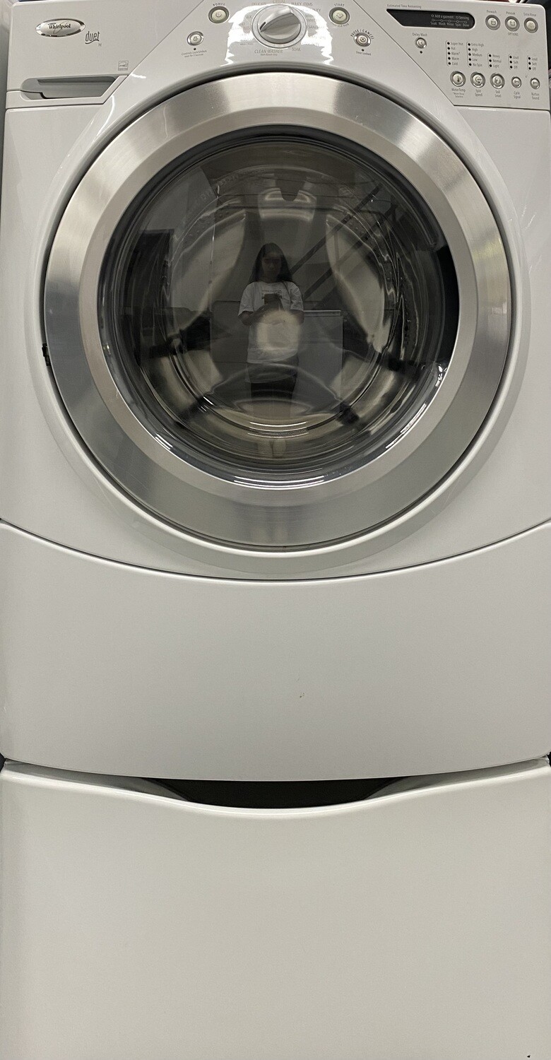 WHIRLPOOL WHITE WASHER WITH PEDESTAL CSY3703437