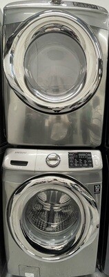 SAMSUNG WASHER AND DRYER STAINLESS SET 0BEZ5AEF308241L 0ACE5BBG201515