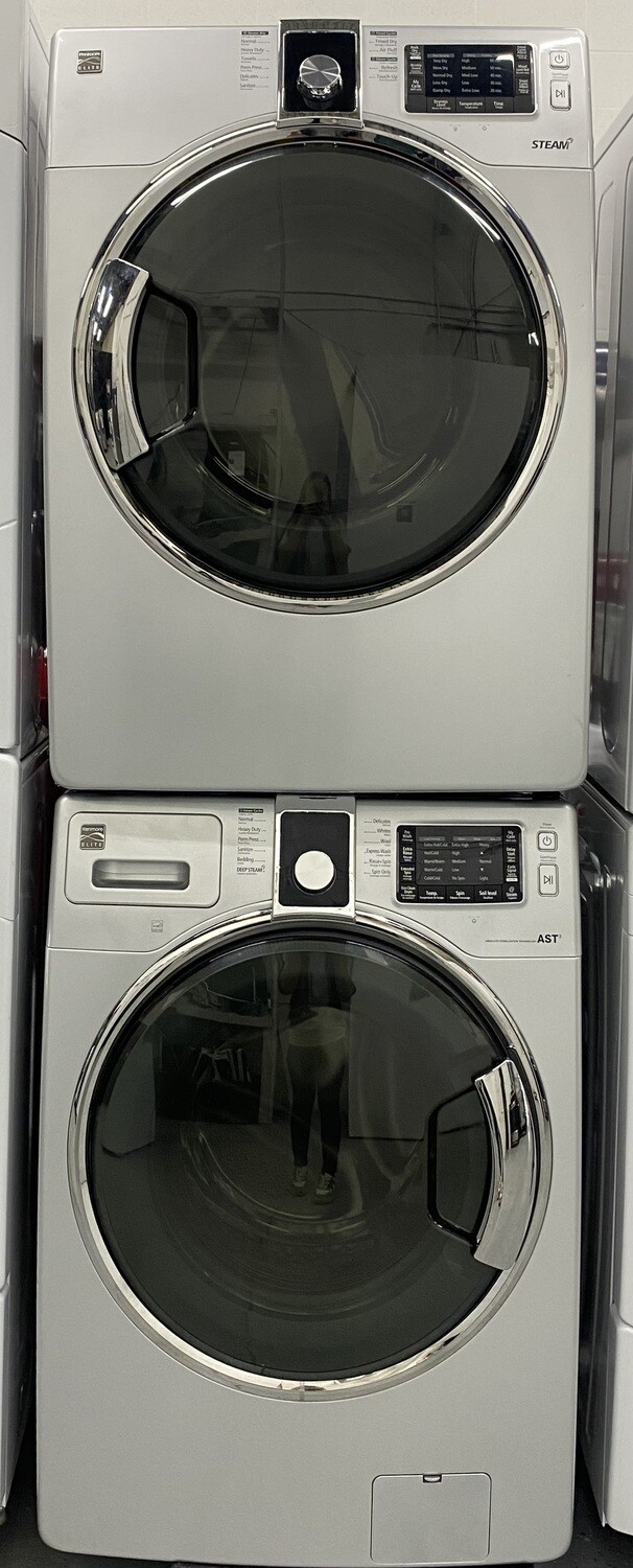 KENMORE SILVER WASHER AND DRYER SET Y0CD54AB20005N Y0BT54BB200115Z