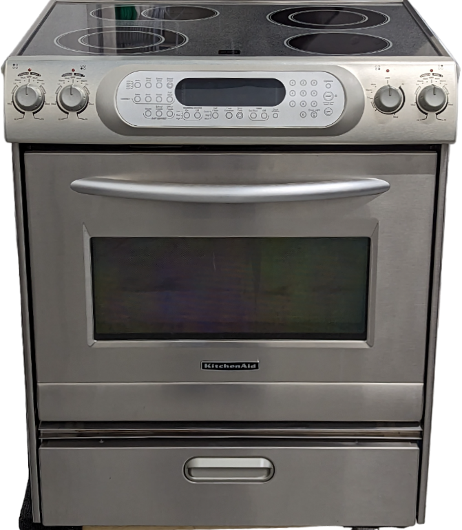 KITCHENAID STAINLESS SLIDE IN STOVE XT1500102
