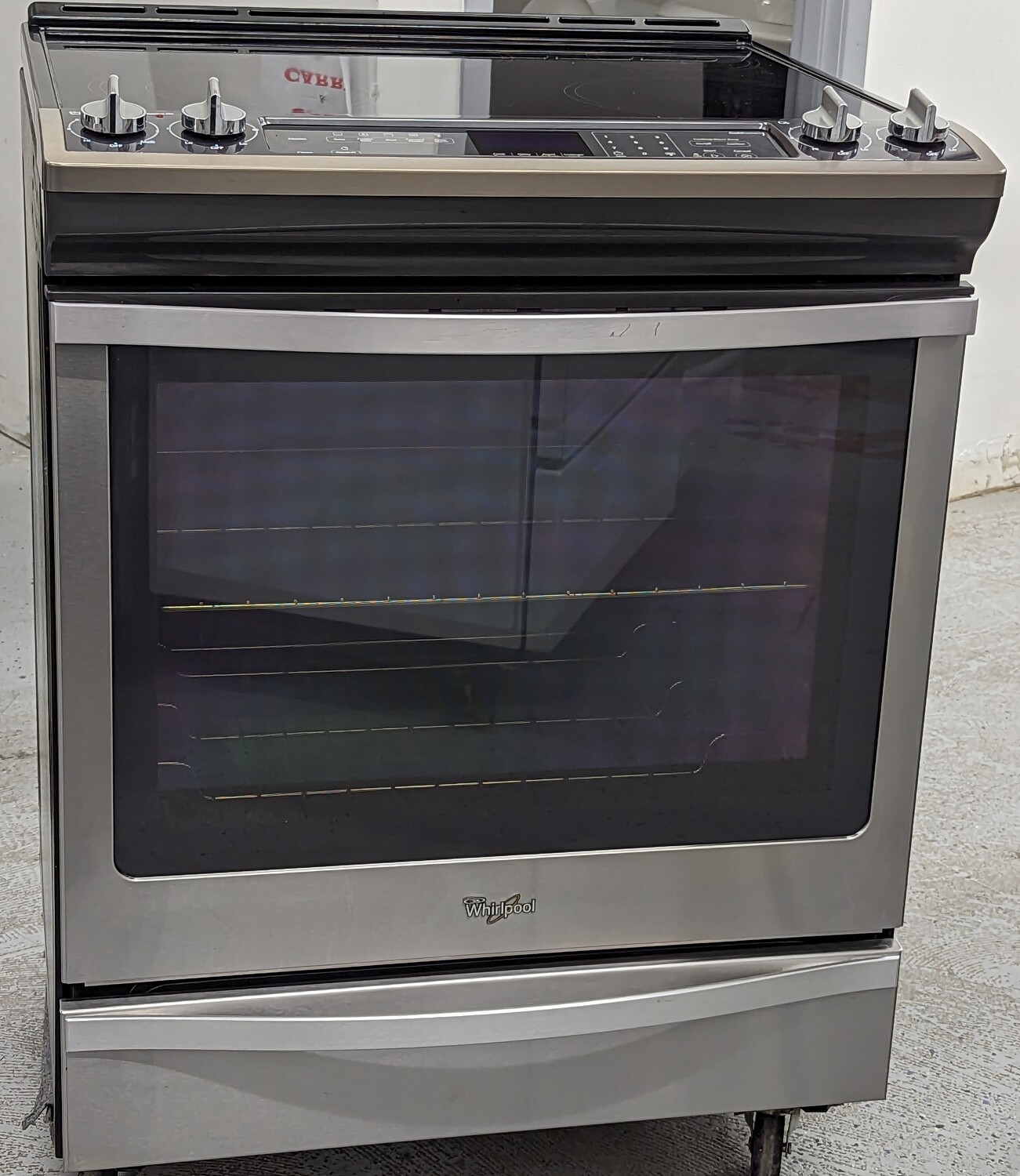 Whirlpool SlideIn GlassTop Stove YWEE730H0DS0