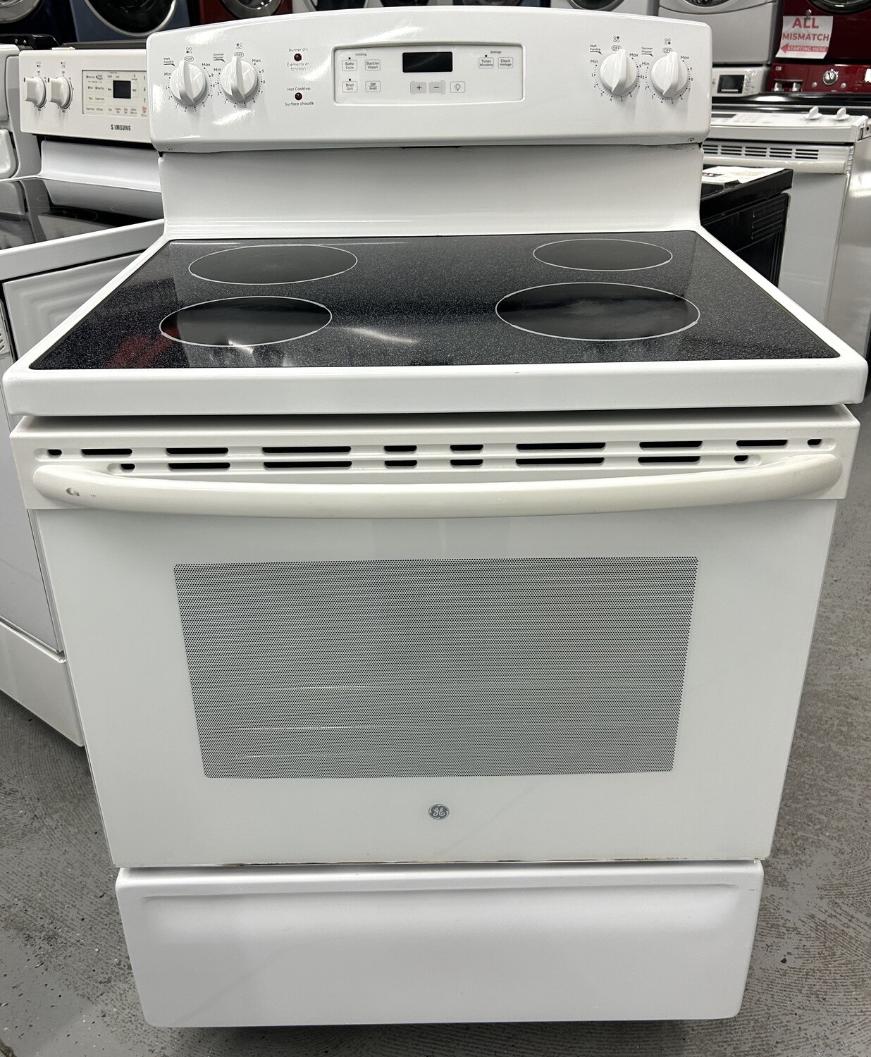 Refurbished GE GlassTop Stove JCBS630DFWW