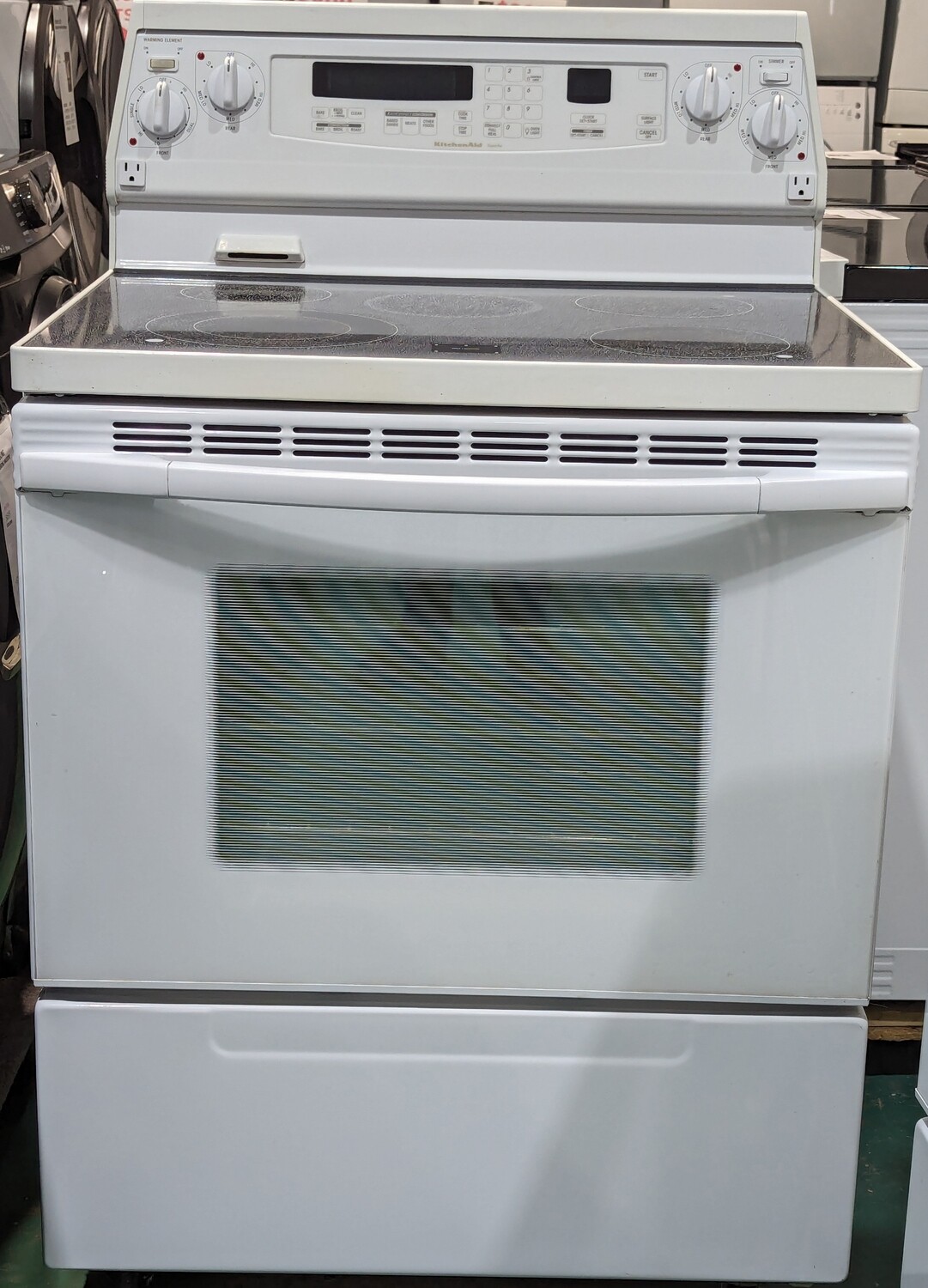 KitchenAid Superba GlassTop Stove YKERC507HW2