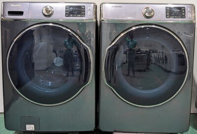 Samsung Jumbo Washer (WF56H9100AG/A2 01) and Dryer (DV56H9100EG/AC 01) Set