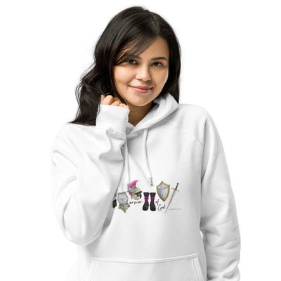 Put on the Full Armor of God Unisex eco raglan hoodie