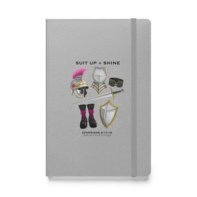 SUIT UP + SHINE Hardcover bound notebook