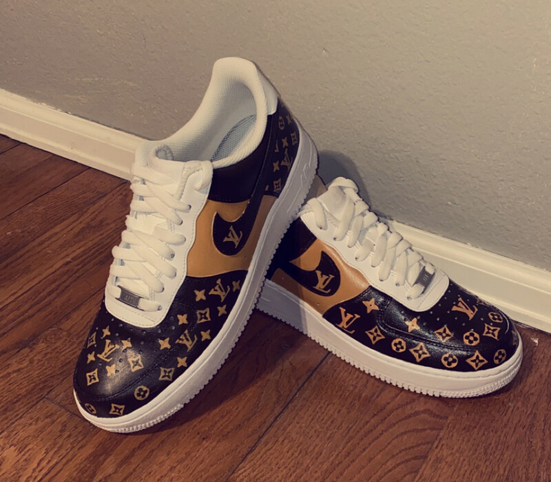 Louis Vuitton Custom Air Force 1 Men’s 9.5 Women’s 11