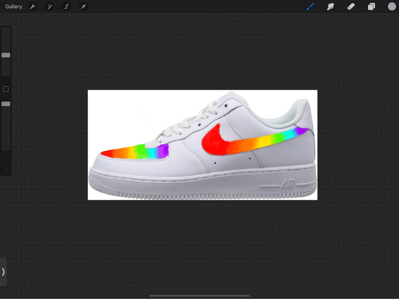 Faded Rainbow Air Force 1