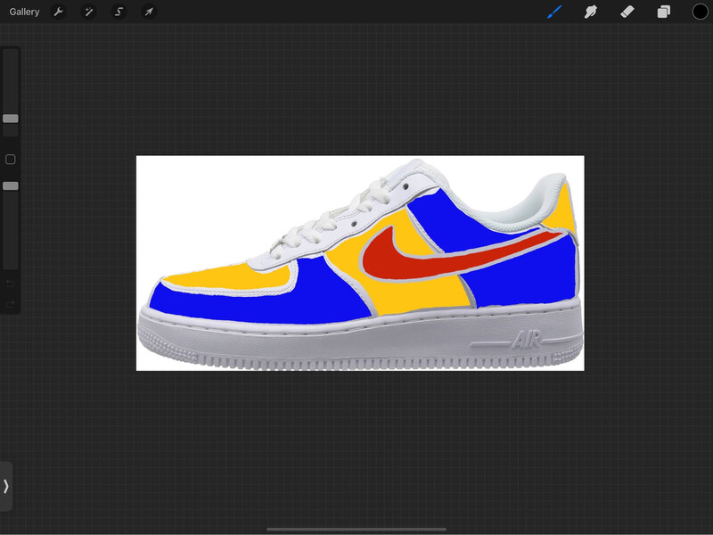 Blue, Yellow, Red Air Force 1
