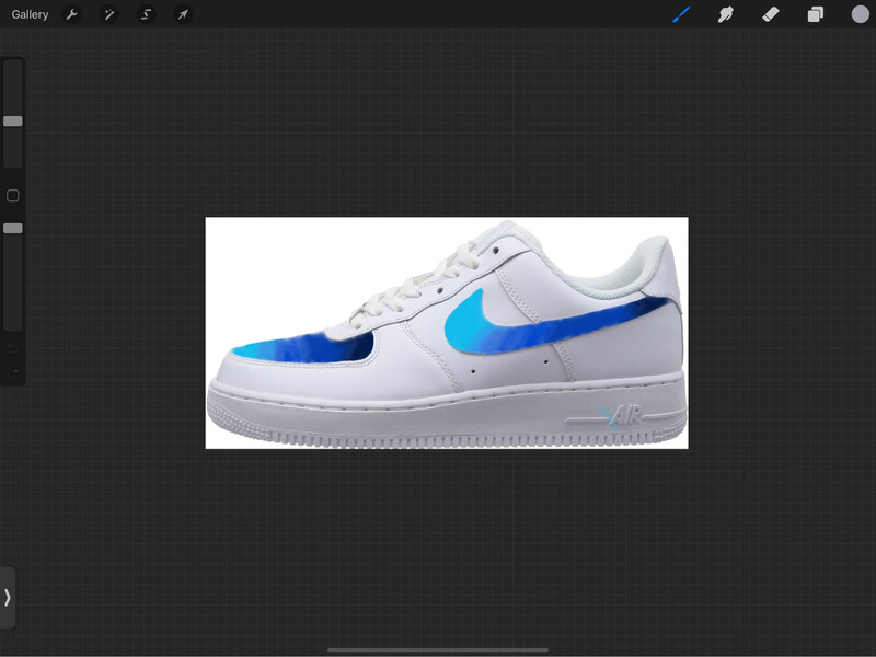 Blue Fade Air Force 1
