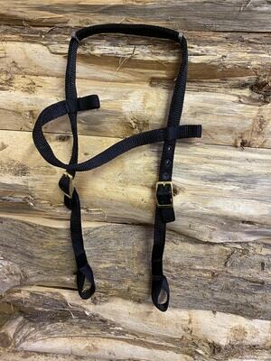 #334 Nylon easy stop/ stop n turn headstall with loops