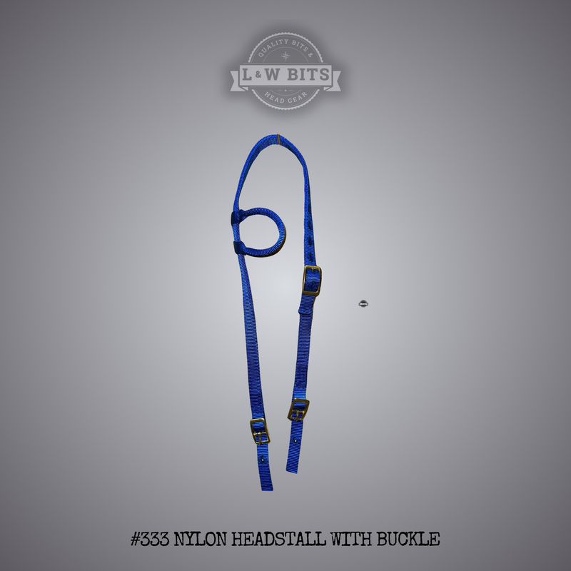 #333 Nylon Headstall With Buckle