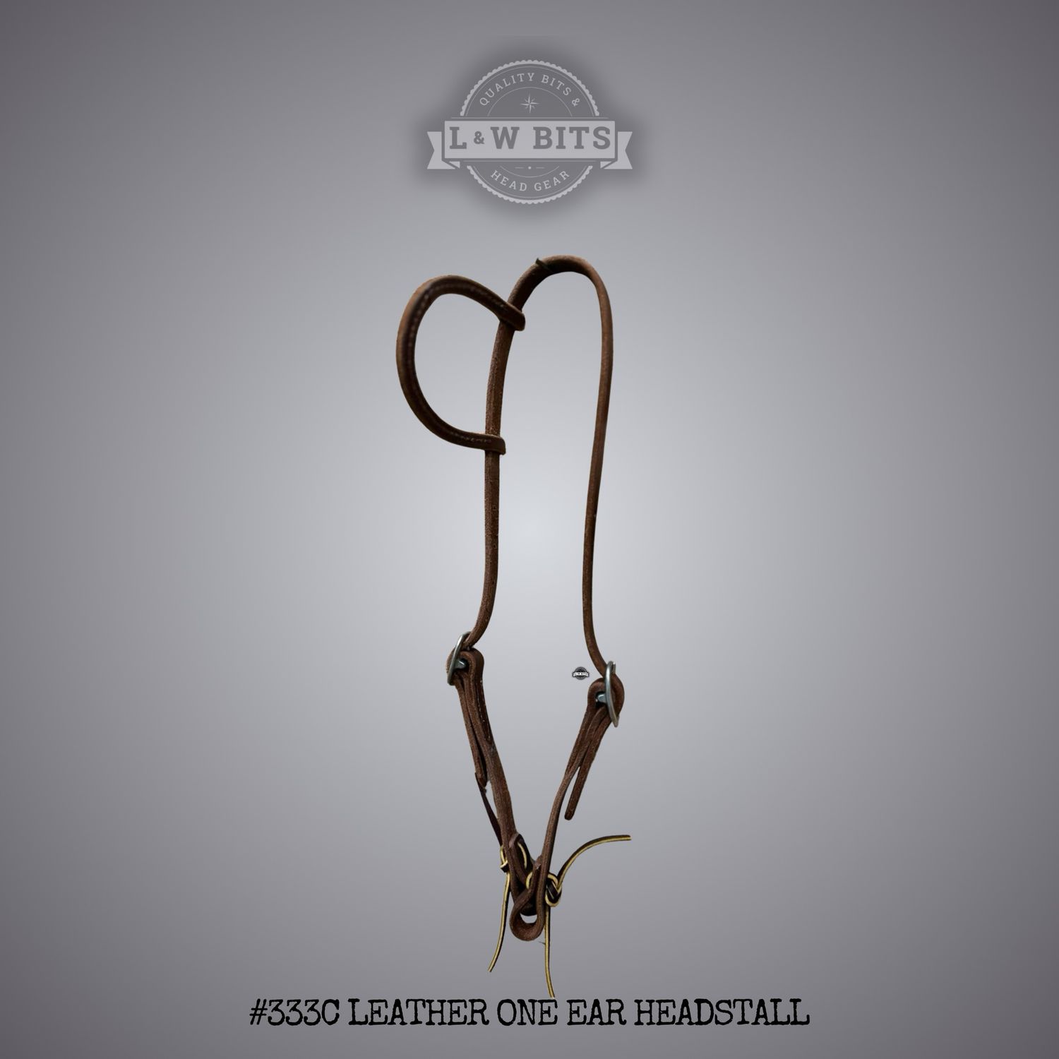 #333C Leather One Ear Headstall
