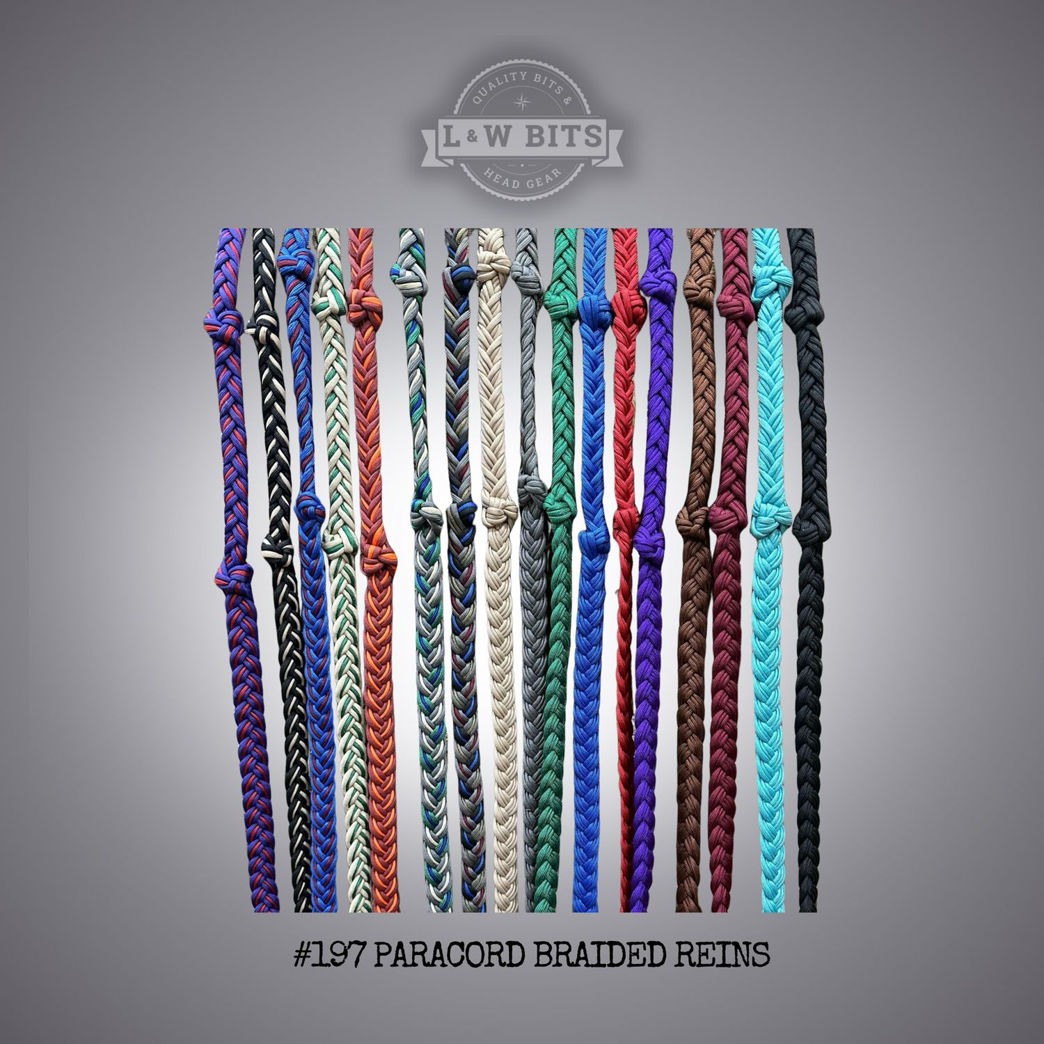 #197 Paracord Braided Reins