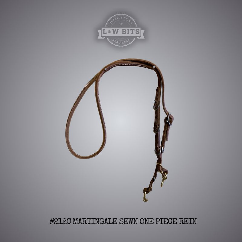 #212C Martingale Sewn One Piece Rein