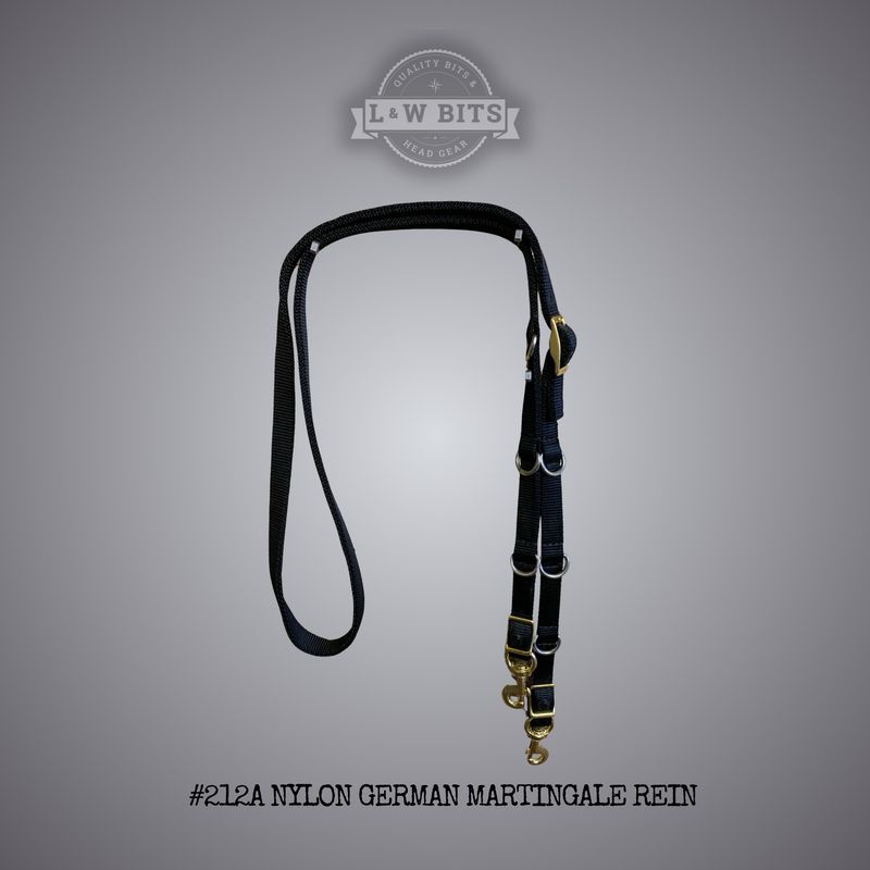 #212A Nylon German martingale rein