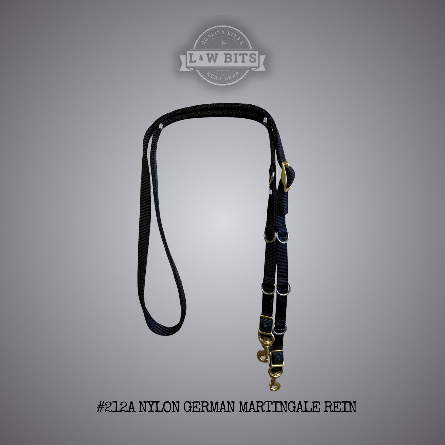#212A Nylon German martingale rein